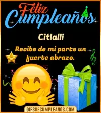 GIF Feliz Cumpleaños gif Citlalli